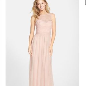 Amsale G933 Bridesmaid Dress in Blush, Sz 10
